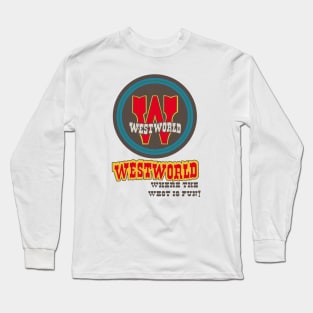 Vintage Westworld Western Village Las Vegas Long Sleeve T-Shirt